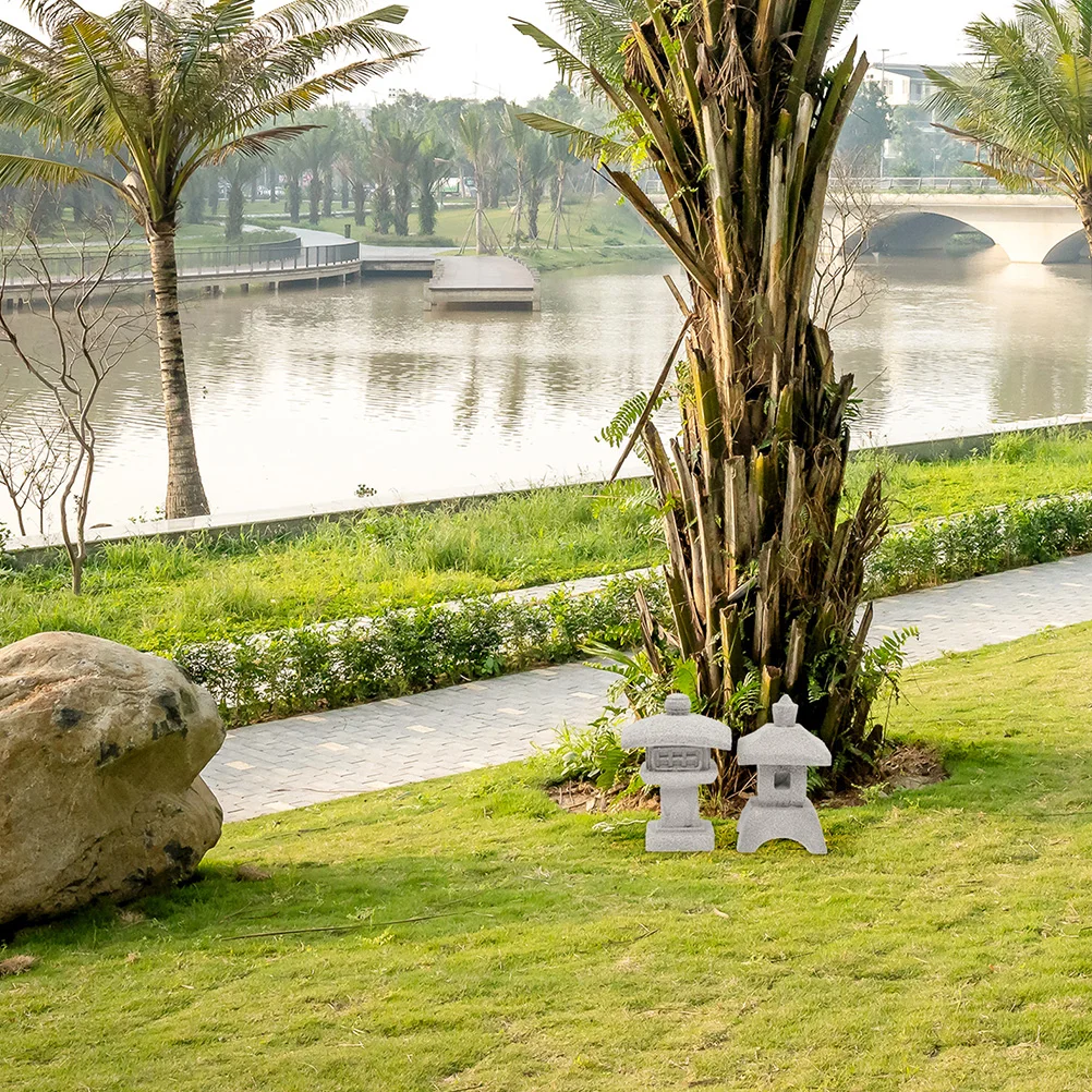 

Wenchang Tower Pagoda Statue Garden Decor Home Desktop Bonsai Accessories Miniature Figurine S stone Sculpture L