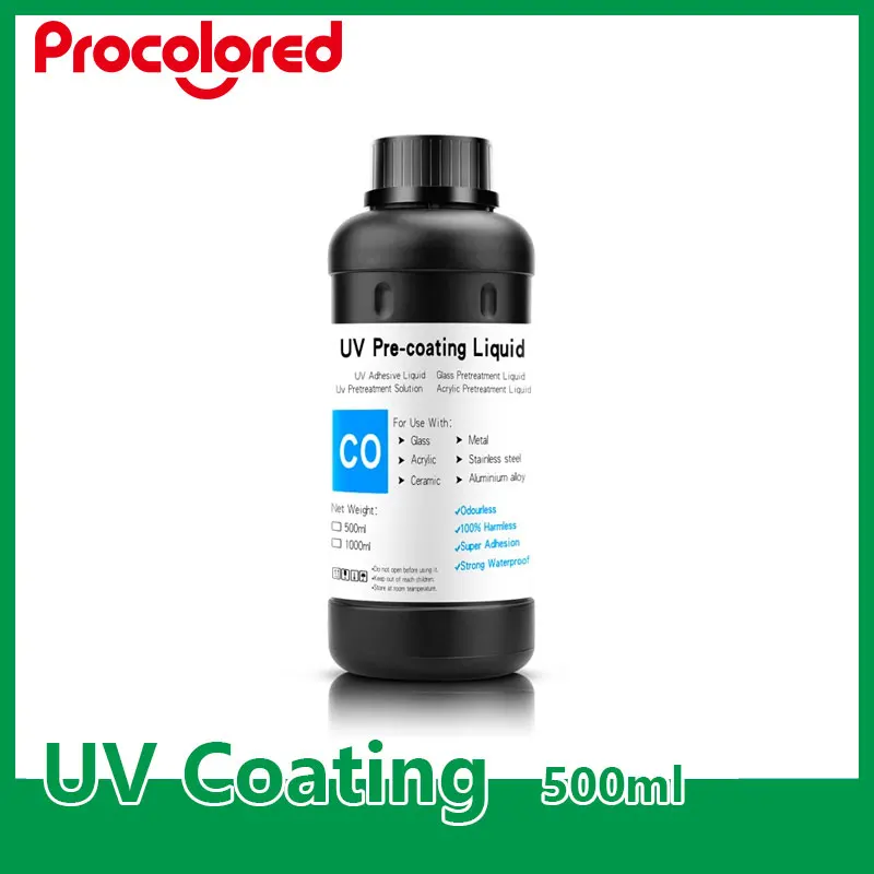 500ML UV Coating Fluid UV Pretreatment Solution For UV Flatbed Printer