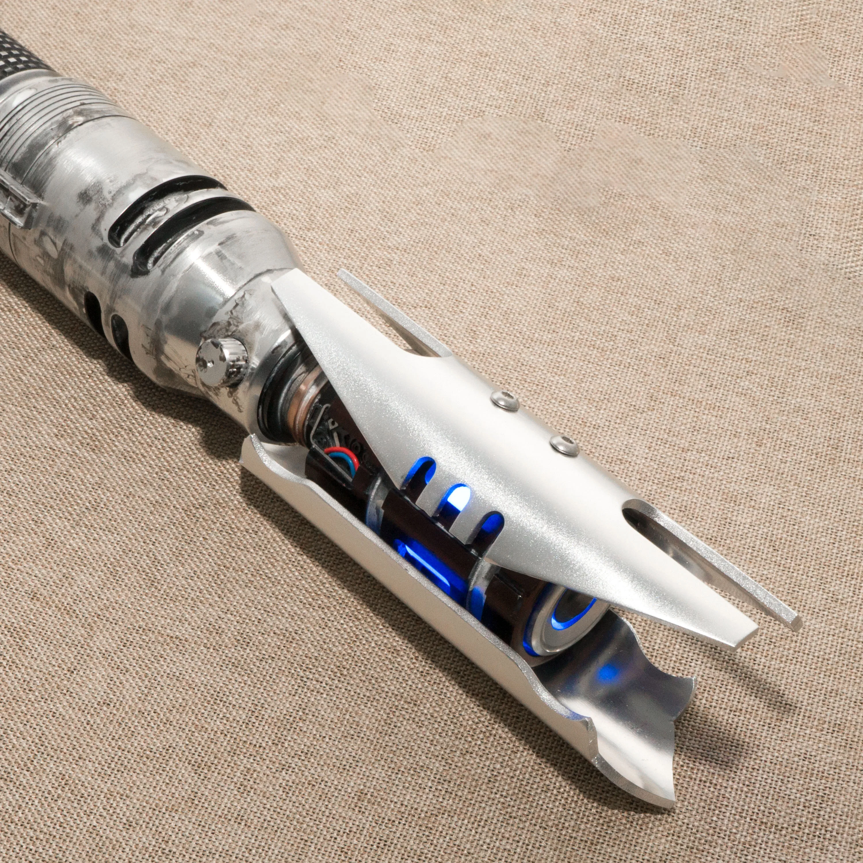 Silver Accessory Lightsabers  Custom metal Aluminum Emitter Shrouds