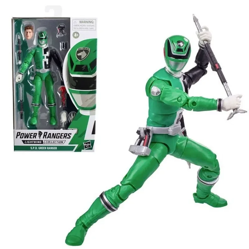 In Stock Power Ranger Original Collection In Space Black S.p.d. Green Lost Galaxy Blue Ranger Action Figure Toys Chrismas Gifts