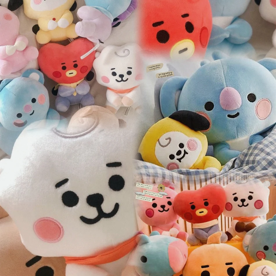 B-T-21 brinquedo de pelúcia tata koay shooky mang cooky dos desenhos animados animal mochila chave pingente do telefone móvel escritório brinquedos relaxamento amigo presente