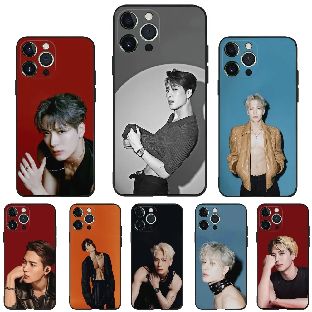 

Jackson Wang Singer Phone Case Phone Case for Apple iPhone, 13, 14,13,12,11,XS,XR,X,8,7,Pro,Max,Plus, Mini Silicone Cover, Black