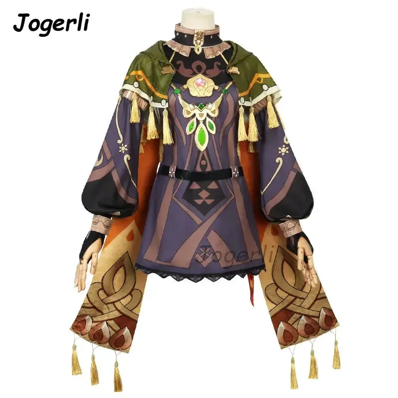 Jogerli 게임 임팩트 콜레이 코스프레 의상 Genshin 롤플레잉 슈트 가발 애니메이션 의상 Rebirth Clothc;6,r'8;p'