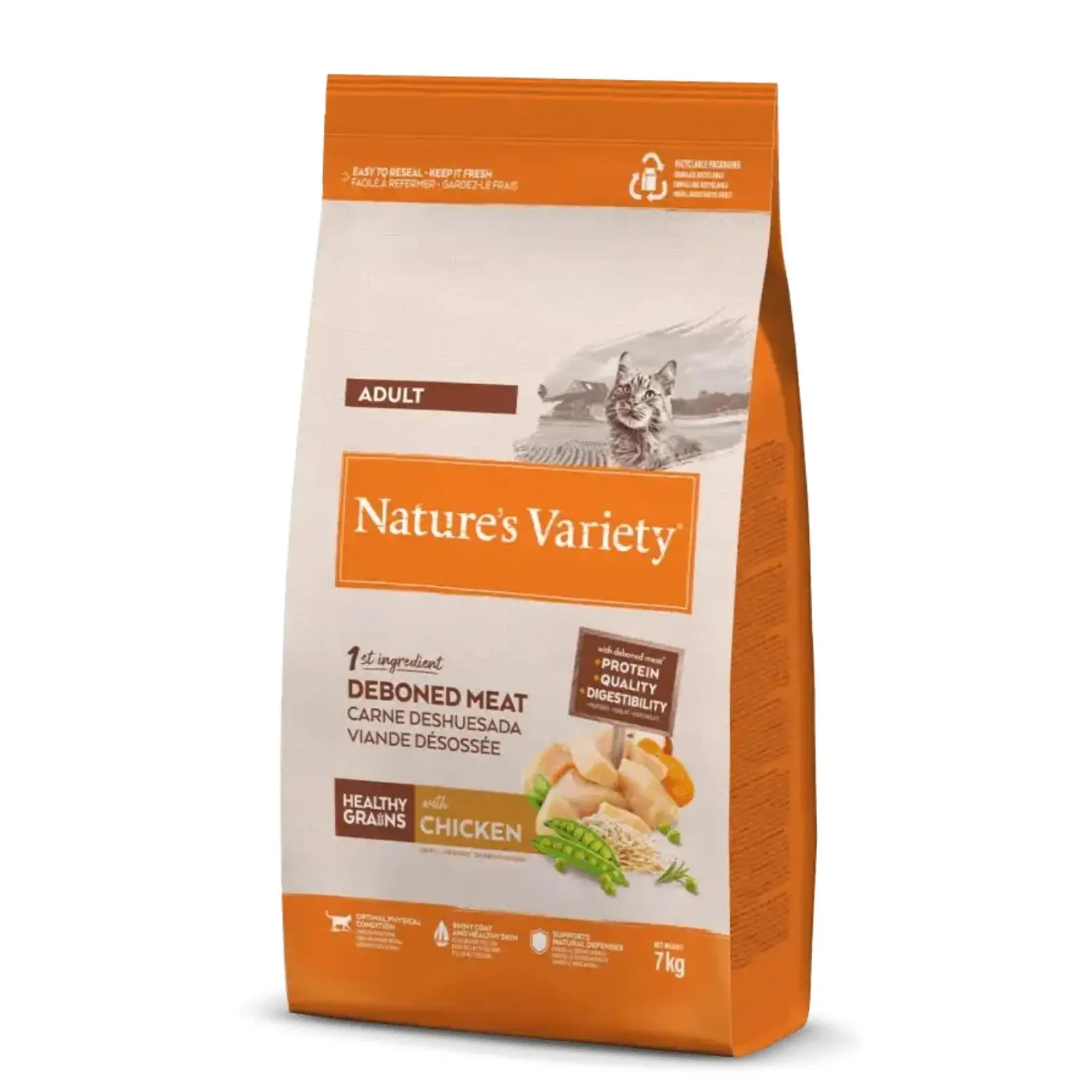 Nature's Variety Pienso Healty Grain de Pollo para Gatos (Gatos , Comida , Pienso) - 1.25 KG