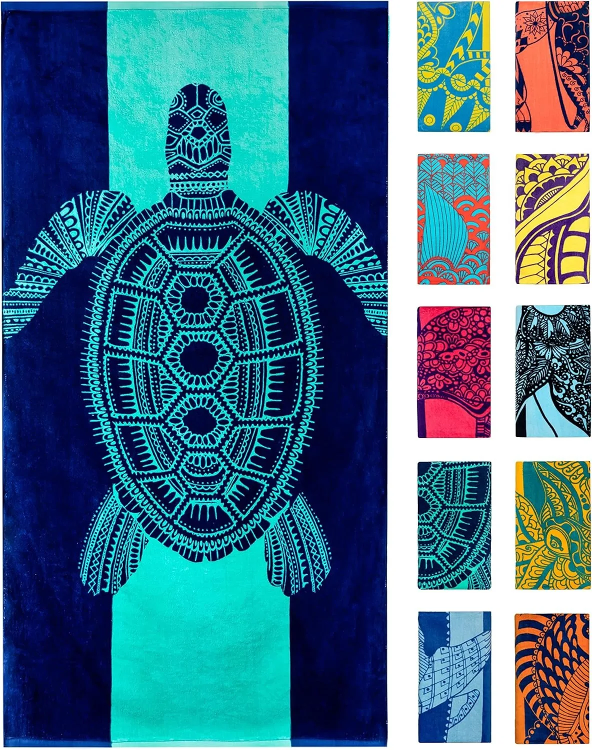 1PC Ocean animals pattern Beach Towel for friends Gifts Towel Quick-Dry Towel For Bath Yoga Tourism Beach GYM Camping Swimming