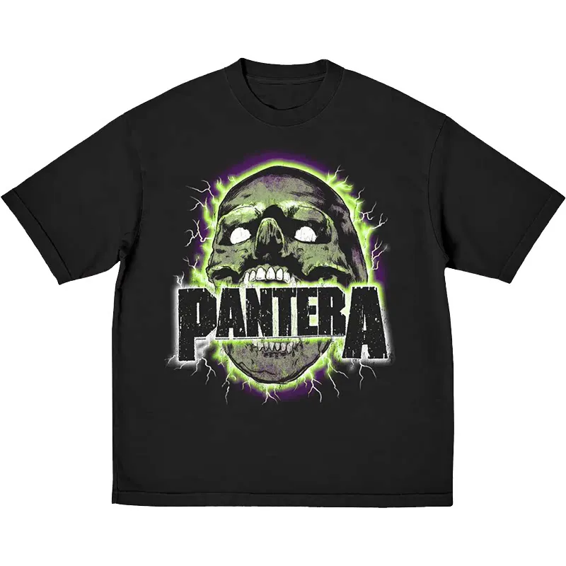 Pantera Pandora Dark Rock Punk Casual T-Shirt for Men and Women Luxury Brand Top  2026 New Band Logo view 6