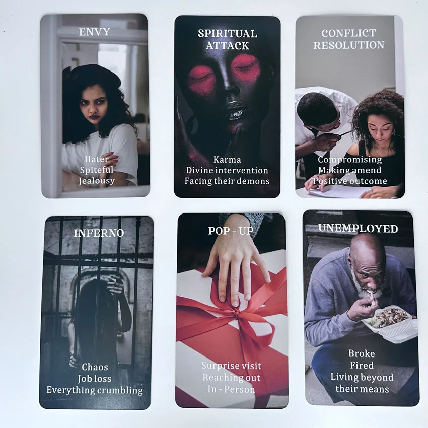 A-55 Pcs Broken Mirror Oracle Card Games