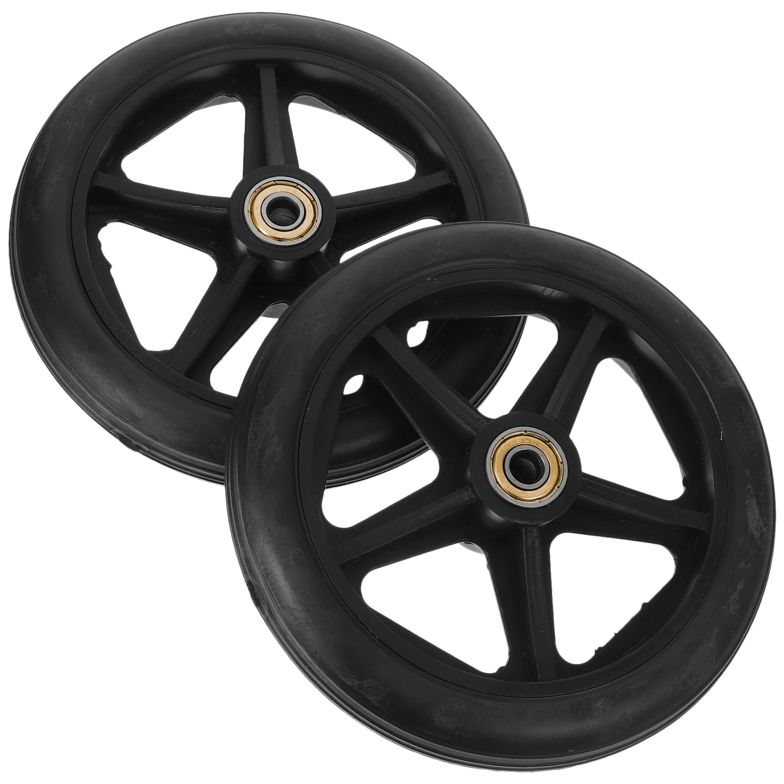 

2 Pcs Accessory Wheelchair Front Replacement for Folding Wheels Wheelchairs Drive