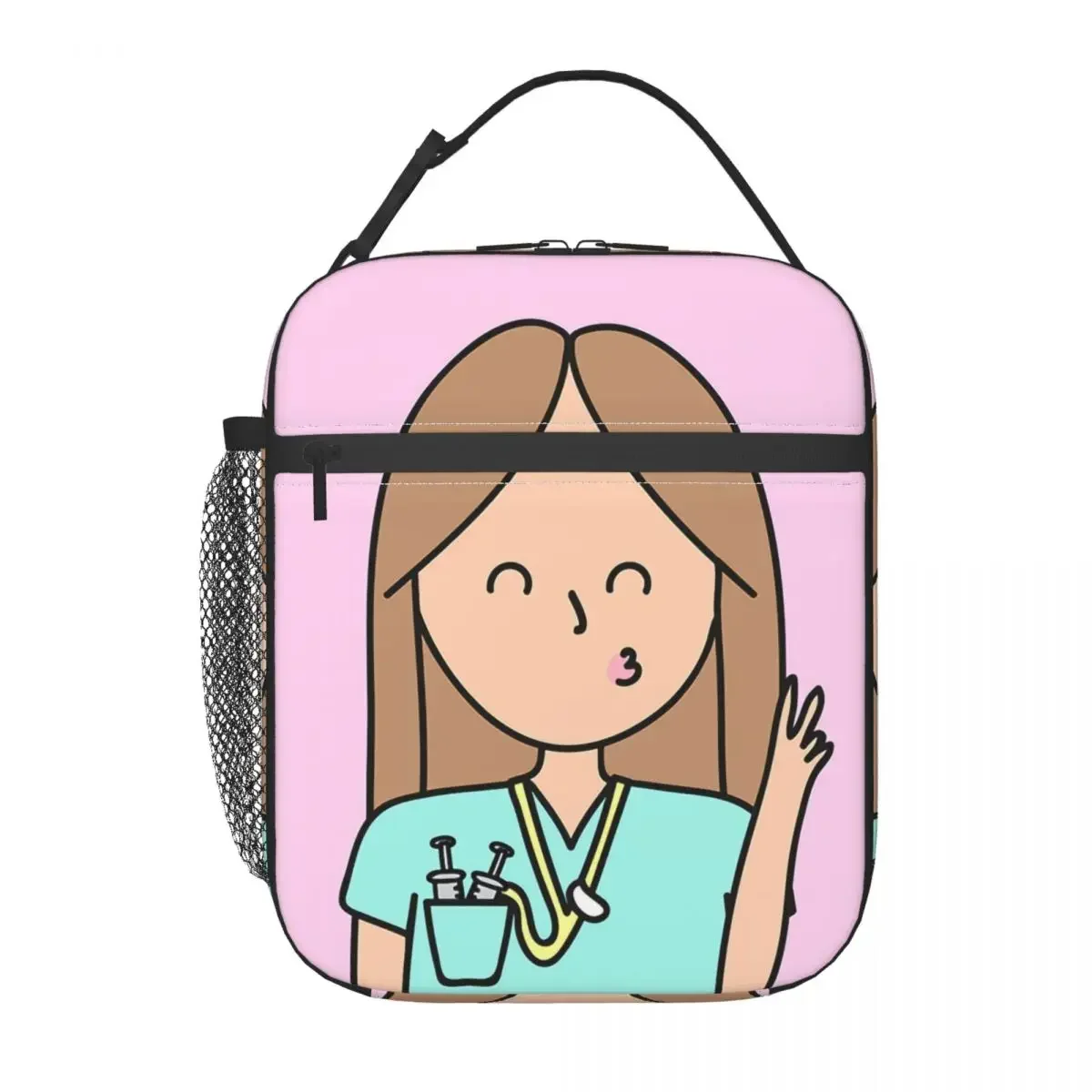 Enfermera En Apuros Lunch Bags Large Nurse Medical Medicine Health Reusable Cooler Bag Lunch Box Tote Work Outdoor Men Women