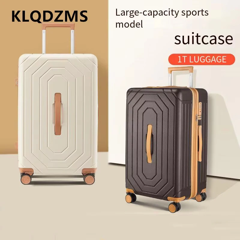 

KLQDZMS Travel Suitcase 24"28 Inch Large Capacity PC Trolley Case 20 ”boarding Box Women's Password Box Rolling Suitcase