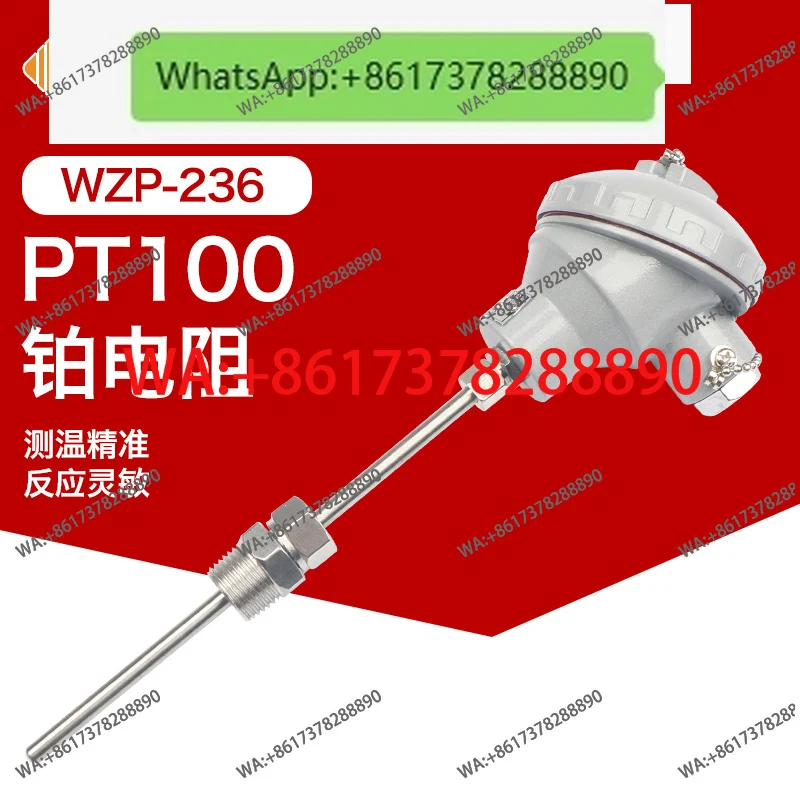 

WZP-236/PT100 Platinum Resistor/PT100 Temperature Sensor/Fixed Thread
