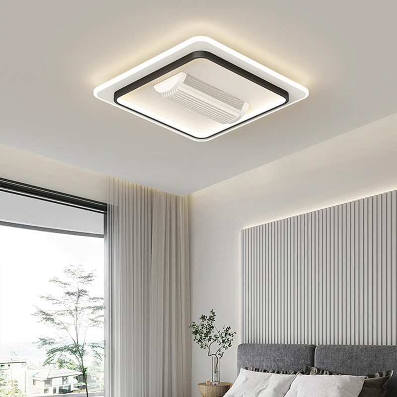 Living Room Lamp 2024 Bladeless 220 Volt Fan Lamp Integrated Silent Fan Ceiling Fans Lamp Restaurant Master Bedroom Ceiling Lamp