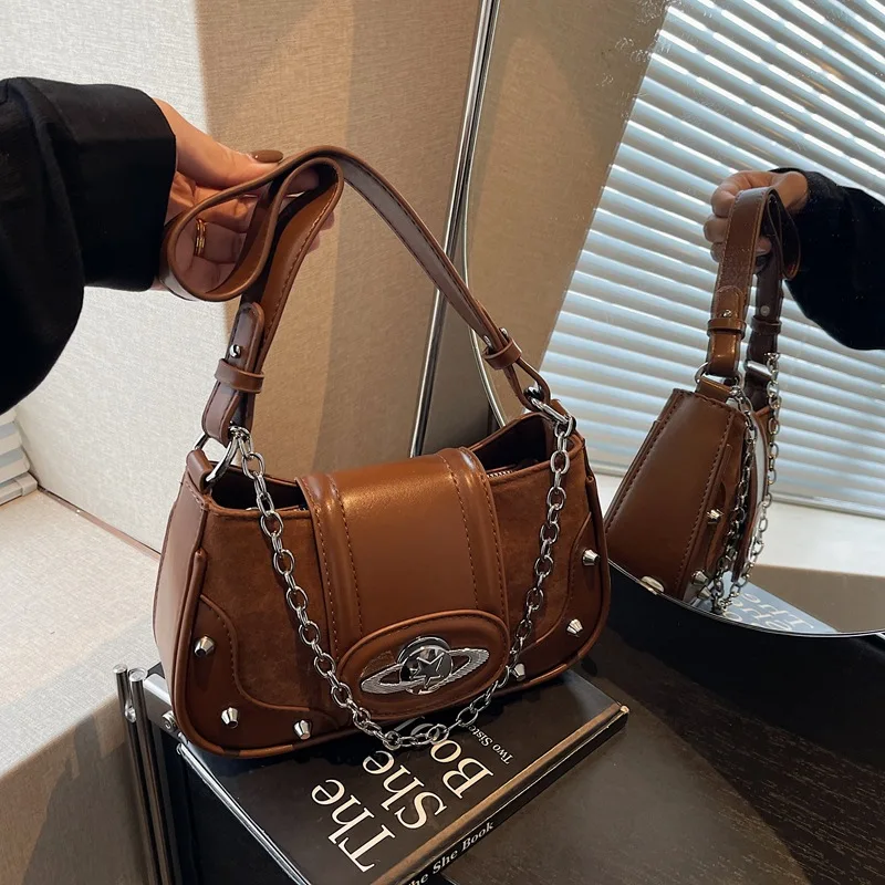 

Women Small Bag Designer New High End Fashion Shoulder Crossbody Bag Quality Texture Trendy Underarm Purse High Quality