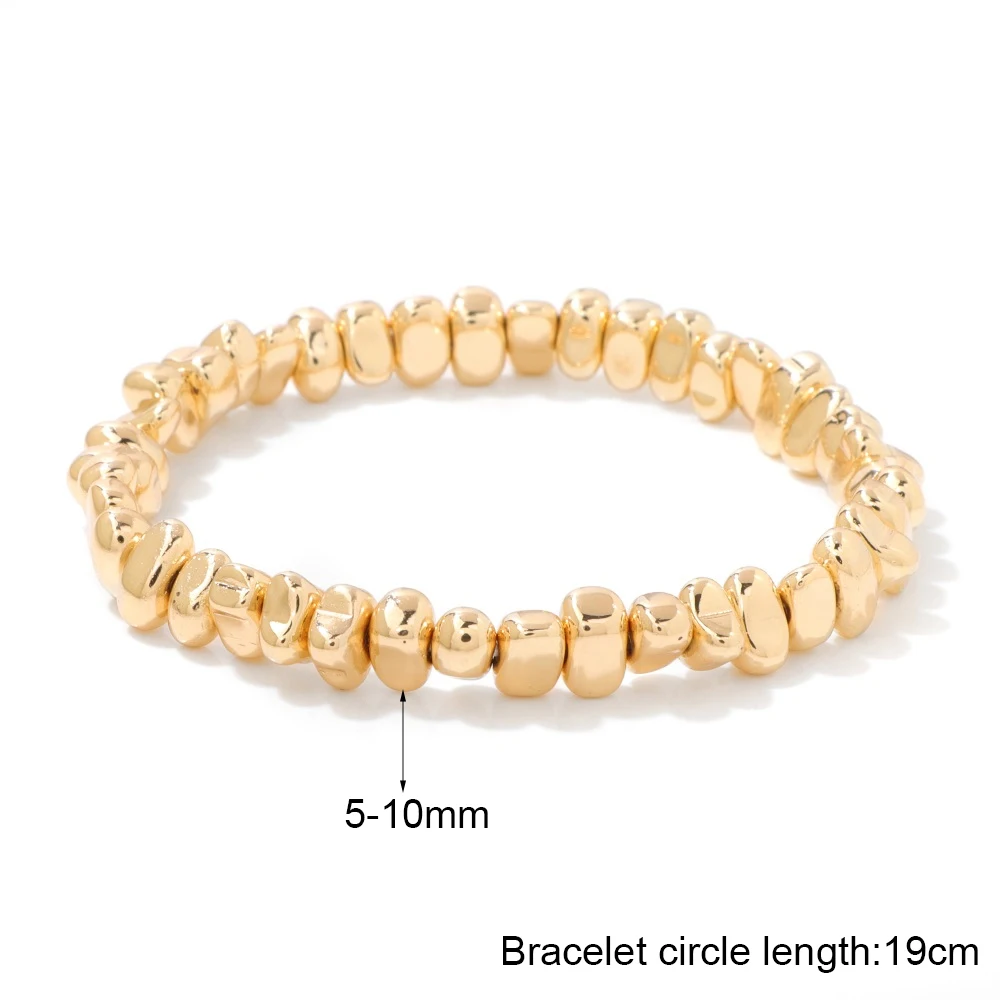 Colorful Hematite Stone Elastic Bracelet Irregular Natural Hematite Gravel Beads Bracelets for Women Men Energy Jewelry 5x10mm