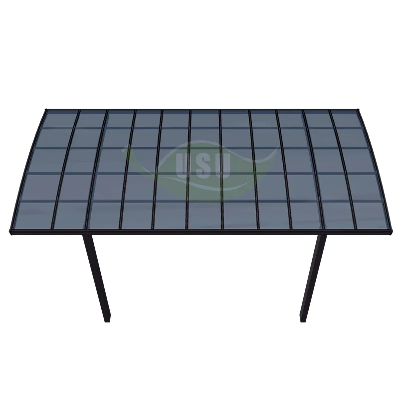 Aluminum Custom Canopy Metal Frame Waterproof High Quality Durable Nature Car Shelter Outdoor Tent Polycarbonate Roof 10-Year