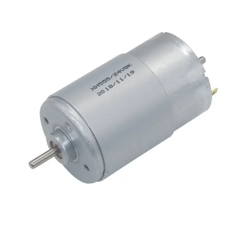 Micro 37mm RS-555 Electric Motor DC 12V~24V 8000RPM Double Dual 3.17mm Shaft Axis Engine