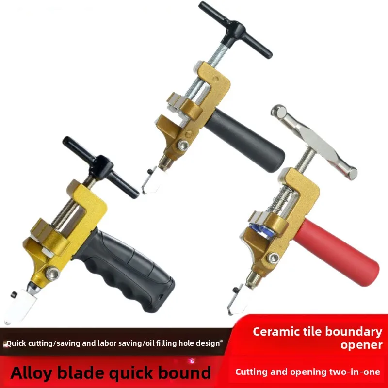 

Obelix 2-In-1 Glass Ceramic Tile Cutter With Knife Wheel Diamond Roller Cutter Cutting Machine Opener Breaker Accessories Set