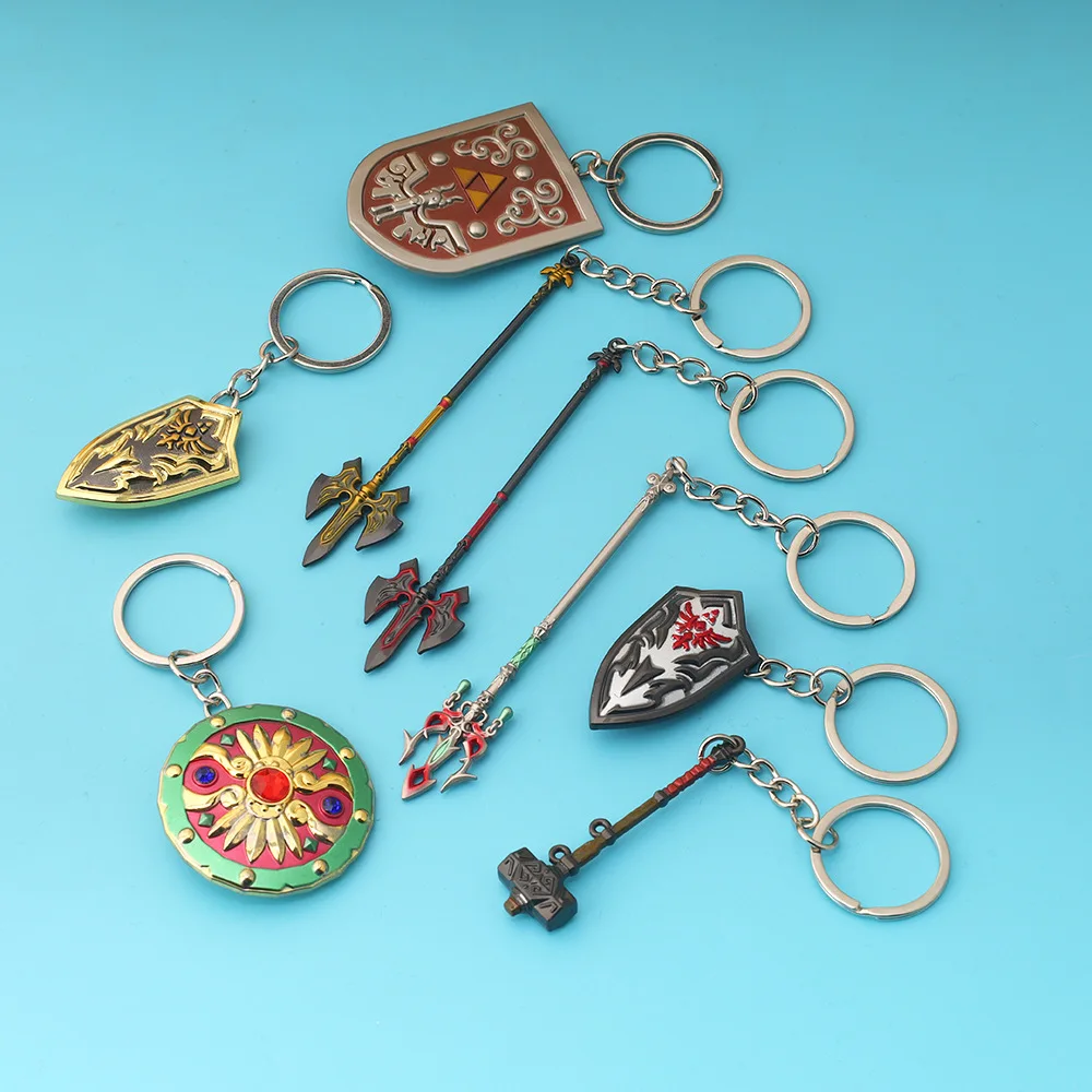 keychain kingdom Game Peripherals Metal WeaponsModels Crafts Keychain Collection Toys Boy