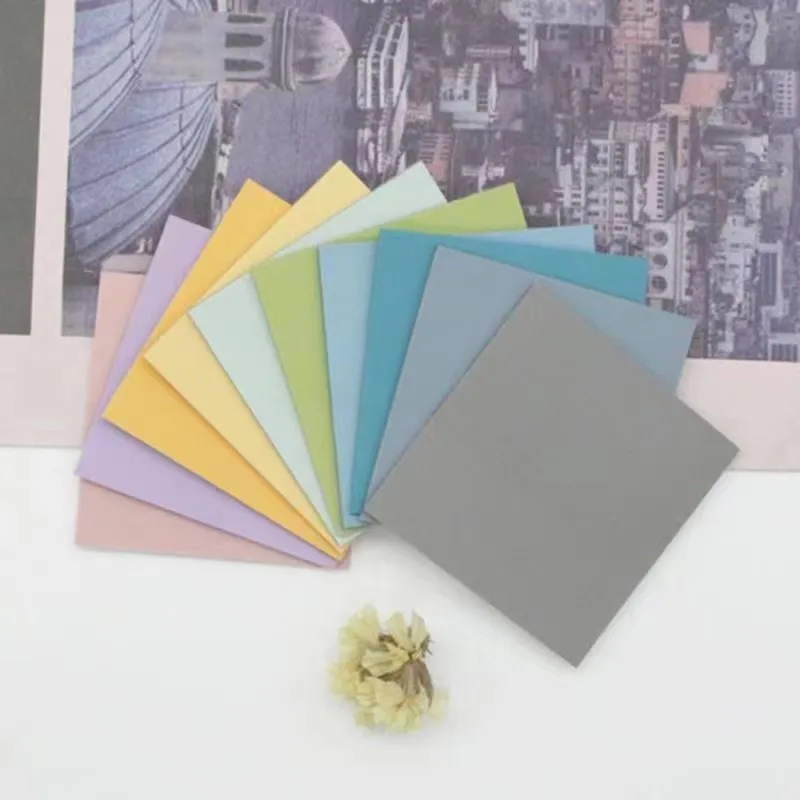 50 sheets Mini Transparent Notes Waterproof Color Morandi Antique Student Key Message Index Sticker School Office Stationery