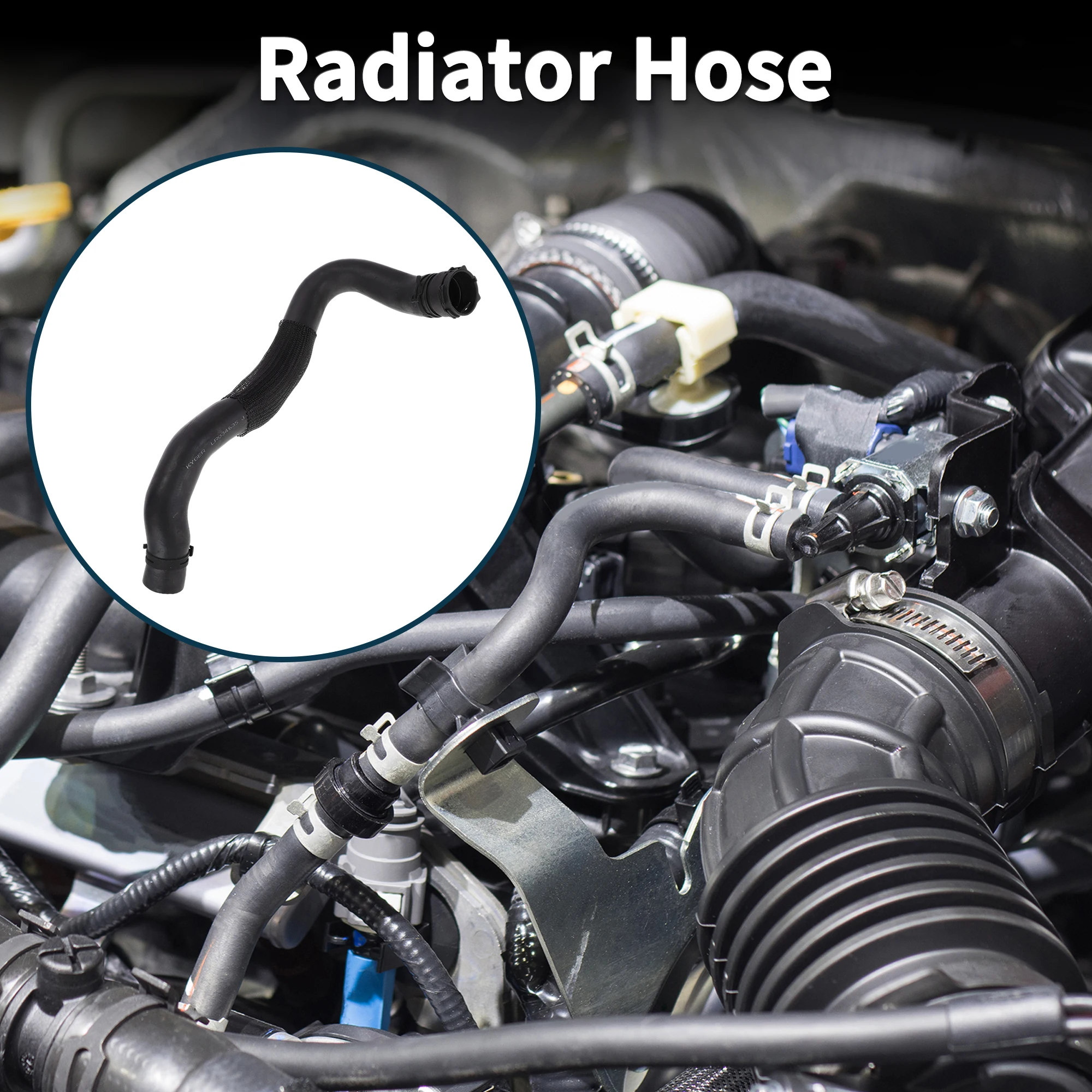 UXCELL Radiator Hose for Land Rover Range Rover Sport 2013-2017 No.LR034635 Rubber 1Pc