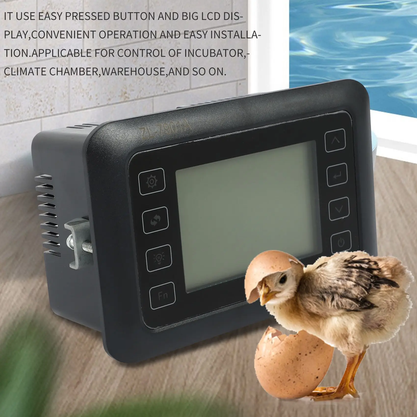 ホット-7901A、100-240Vac、Pid、多機能自動インキュベーター、インキュベーターコントローラー、インキュベーター用温度湿度
