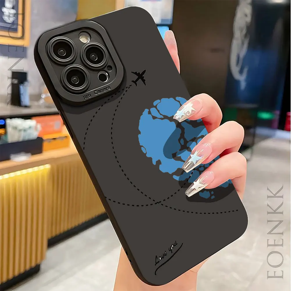 Premium Vliegtuig Patroon Liefde Telefoon Case Voor Xiaomi Redmi Note 7 8 9 10 11 Pro 9S Redmi 9A 9C 9T 8 10 K20 K30 K40 Pro Soft Cover