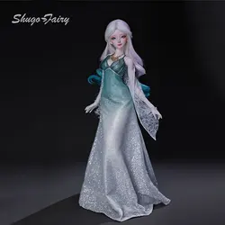 ShugaFairy Xana 1/4 Bjd Doll Big Chest Rainbow Series Modern Simple Style Elegant Cyan Dress High Quality Ball Jointed Dolls