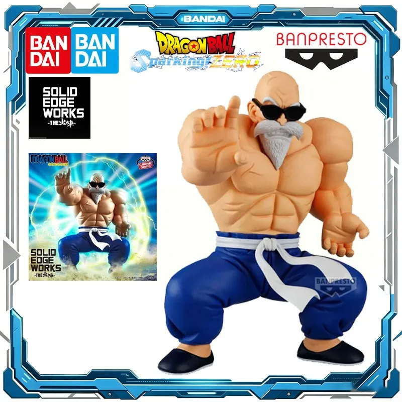 Figuras de acción originales de Dragon Ball de Bandai, SOLID EDGE WORKS THE Master Roshi, juguetes para niños y niñas, regalo, modelo coleccionable, adornos