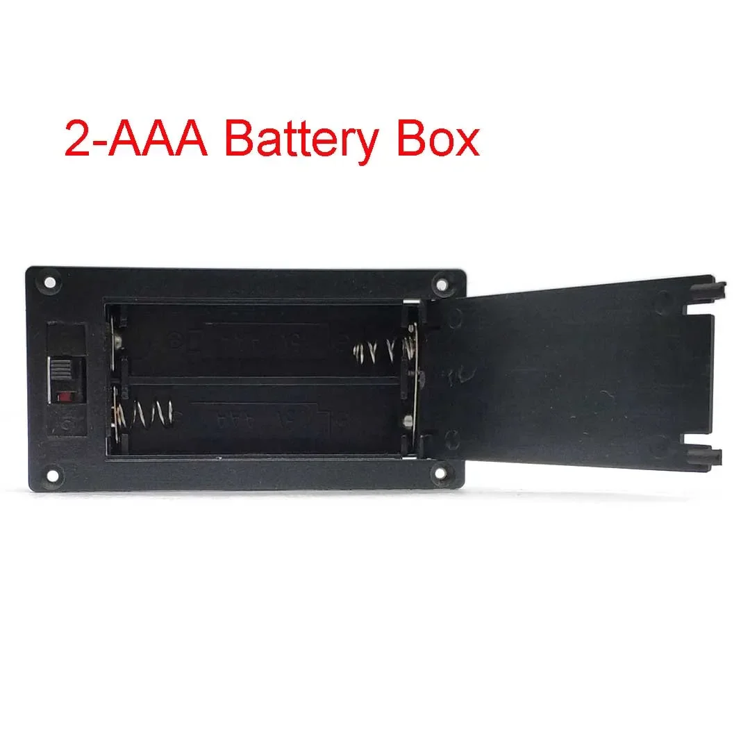 2x3x AAA مستطيلة جزءا لا يتجزأ من حامل البطارية صندوق تخزين مع غطاء التبديل بطاريات قذيفة البلاستيك