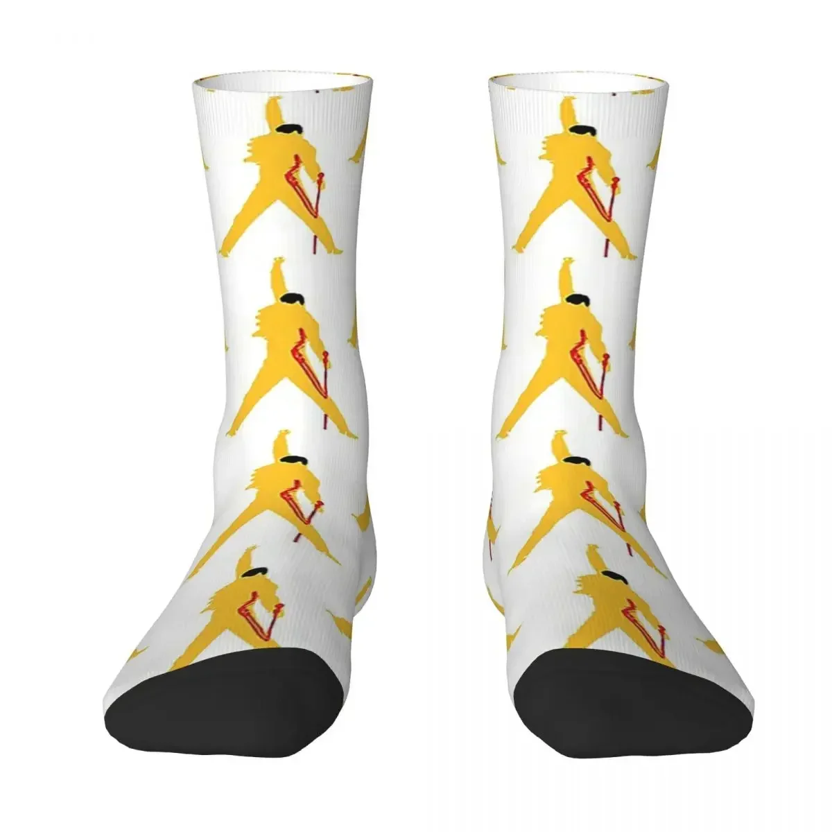 Freddie Mercury Queen Socks Harajuku High Quality Stockings All Season Long Socks Accessories for Unisex Birthday Present