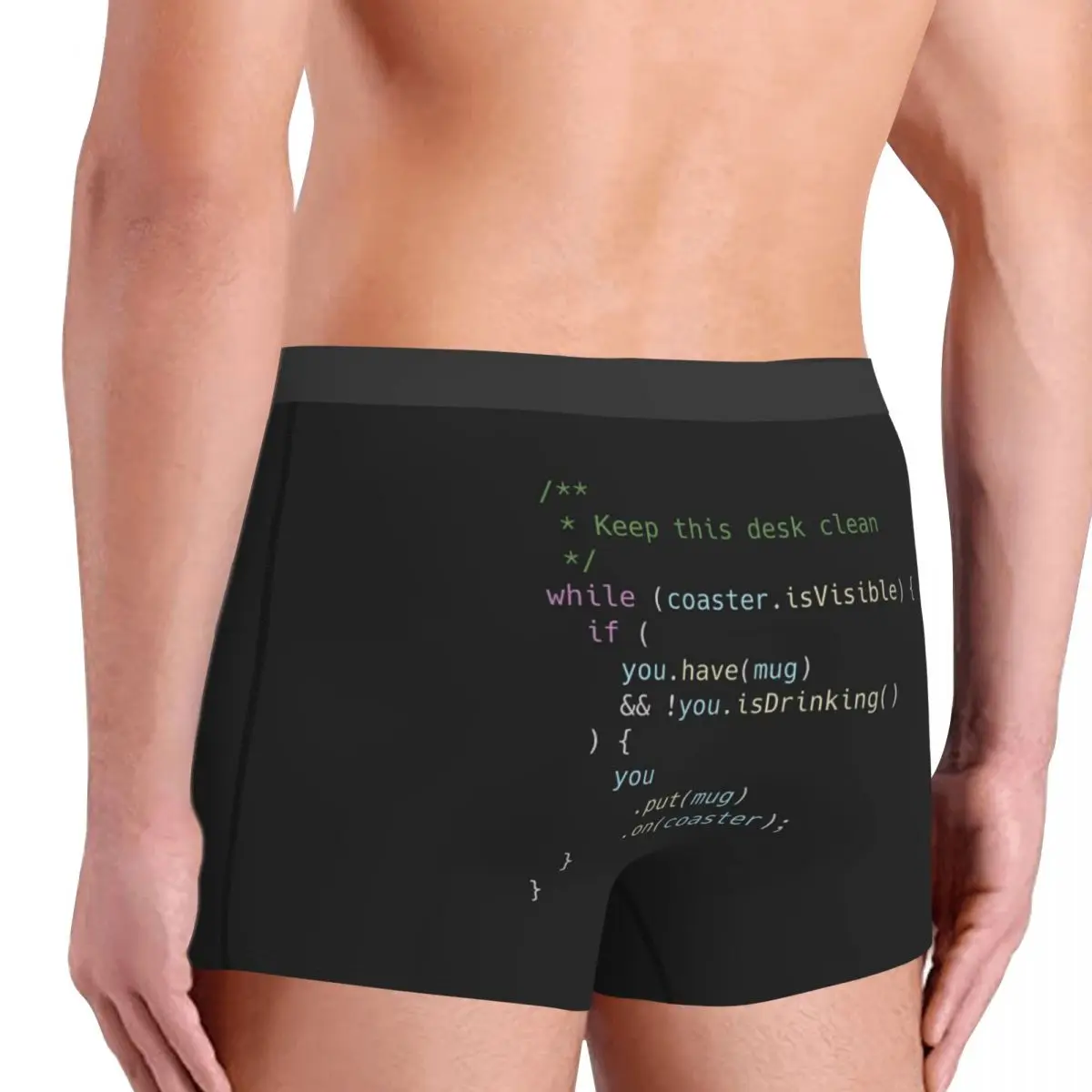 ボクサーパンツショーツプログラマーのための完璧なコースターパンティー男性通気性下着オム男性ボーイフレンドギフト