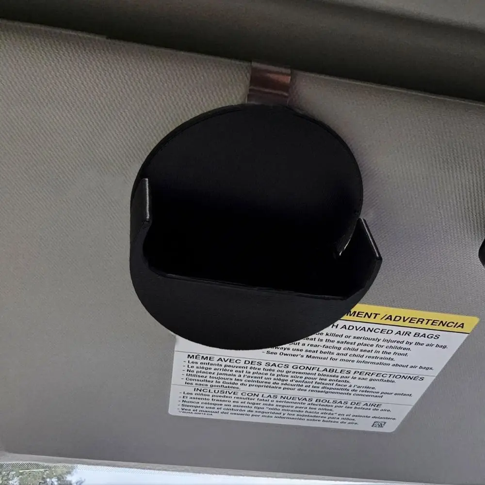 설치가 쉬운 블랙 자동차 선바이저 클립 홀더 다기능 선바이저 클립 수납함 내구성 있는 수납 공간