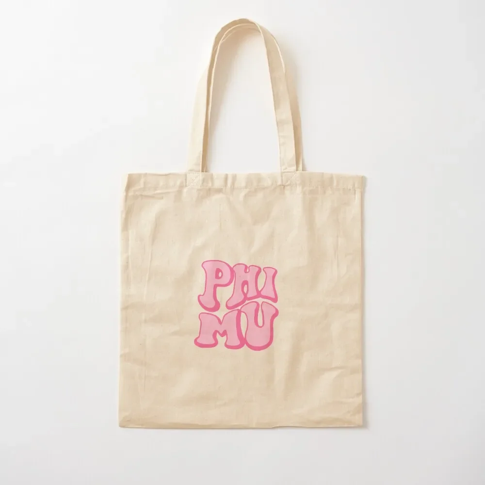 Trendy Phi Mu Tote Bag Canvas bag shopping cart bags Women's bag