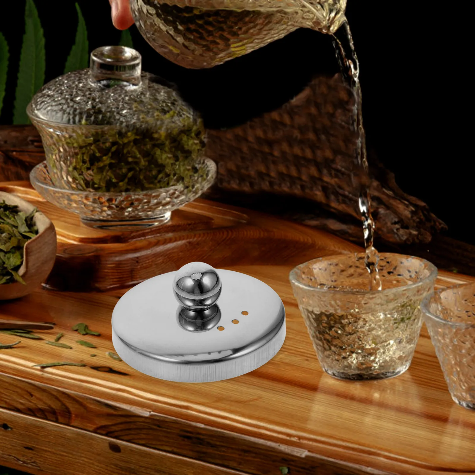 6.3 Cm Stainless Steel Teapot Lid Replacement Cover Tea Strainer For Kitchen Teapots Brew Accessories Cookware Cap Mug Infuser - Image 2