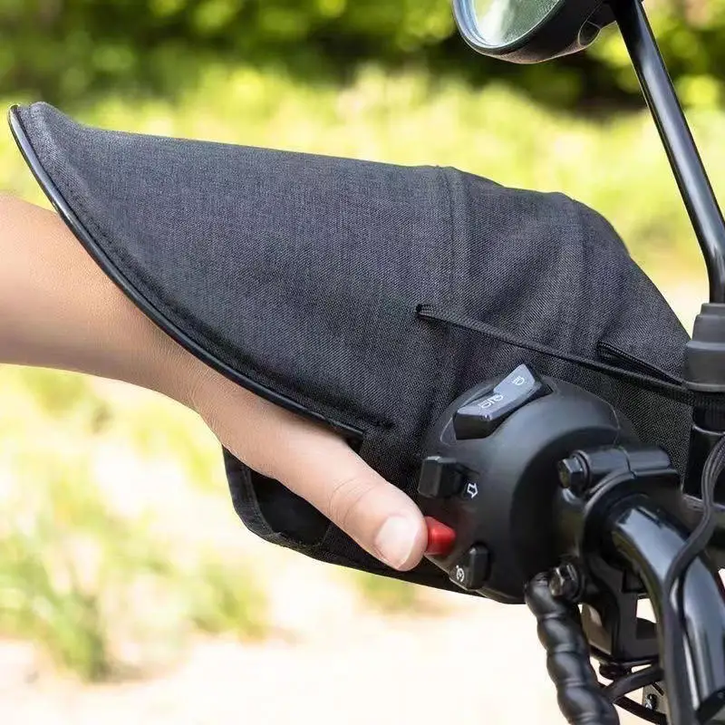 

Universal Oxford Waterproof Electric Scooter Electric Motorcycles Handlebar Gloves With Three Dimensional Keel Support Sunscreen