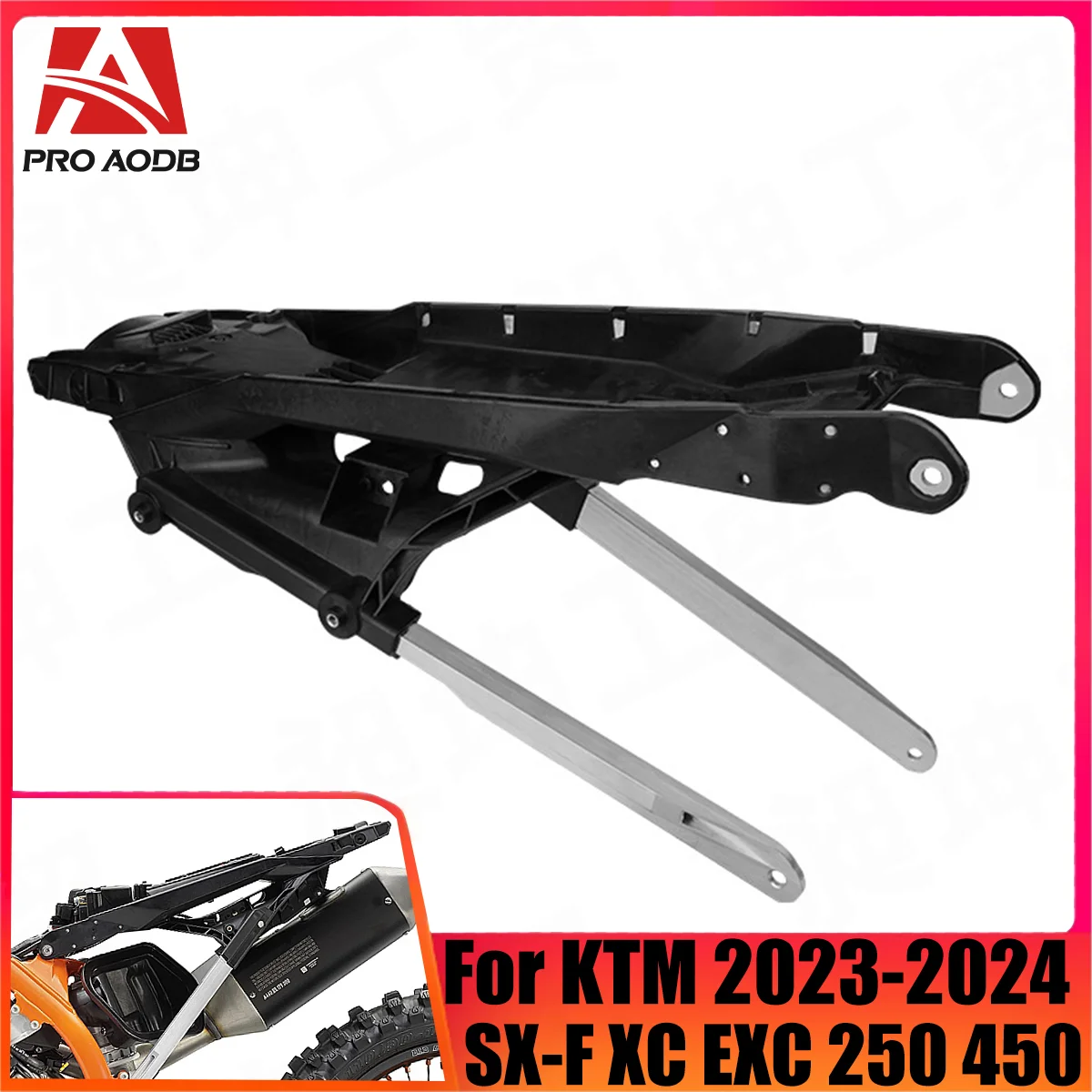 For KTM  XC XC-F SX SX-F 125 250 300 350 450 Motorcycle Accessories Subframe Rear Seat Tailstock Bracket Sub Frame 2023-2024