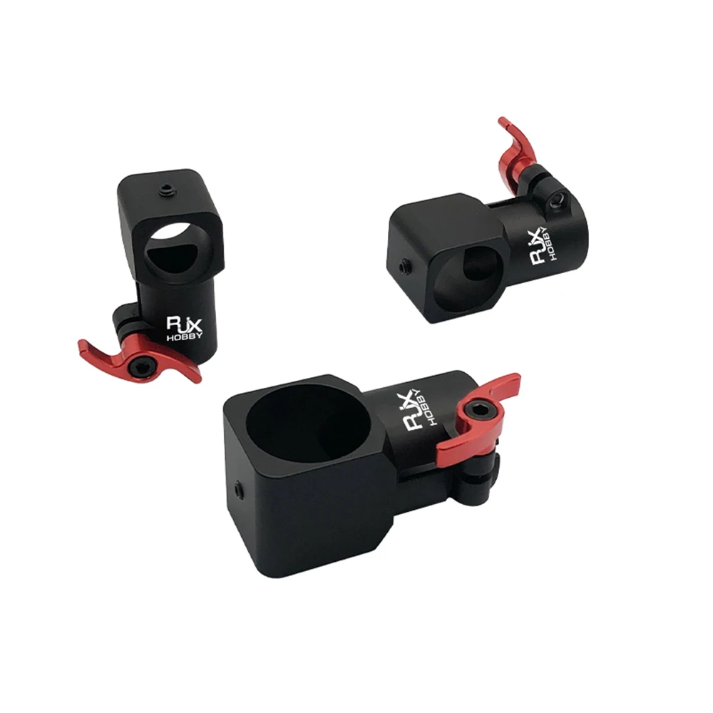 RJXHOBBY 1PCS 16mm 20mm 25mm Quick Release Tripod CNC Three-way Tee Joint Carbon Tube Connection Clip Clamp for UAV