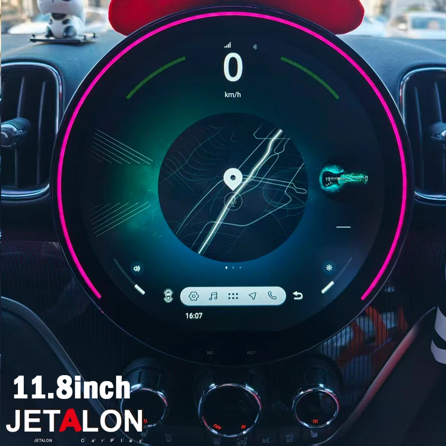 

11,8-дюймовый Android-экран с CarPlay, 4G, GPS, видео и стерео для BMW New MINI F60 F54 F55 F56 2017-2023, мультимедийная автомобильная магнитола NBT EVO.