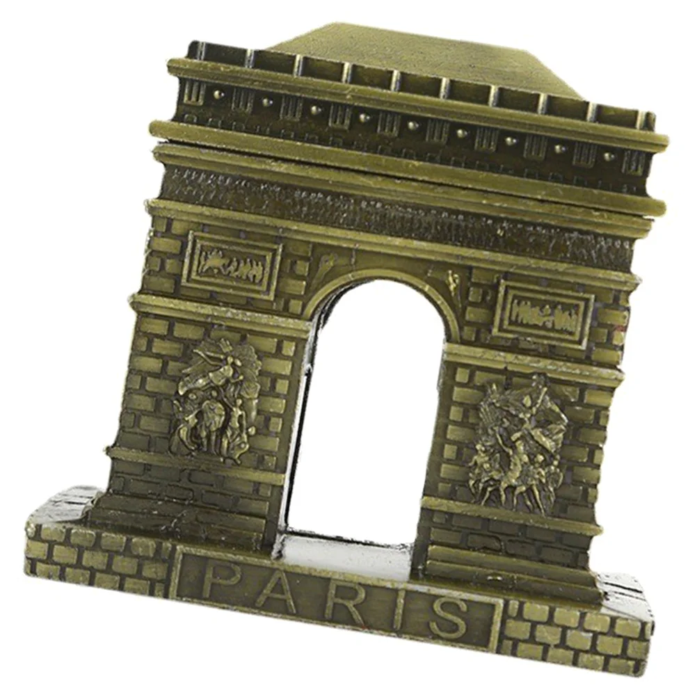 Statue Triumphal Arch Model Travel Ornament Decoration Alloy Decorative Vintage