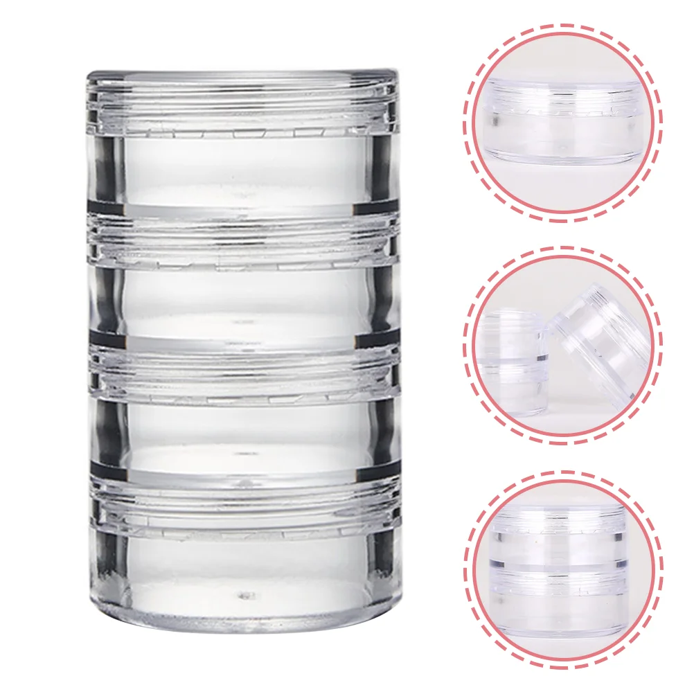 

3 Sets Eye Cream Box Sample Bottles Plastic Travel Containers Filling Detachable Portable Empty Organizers