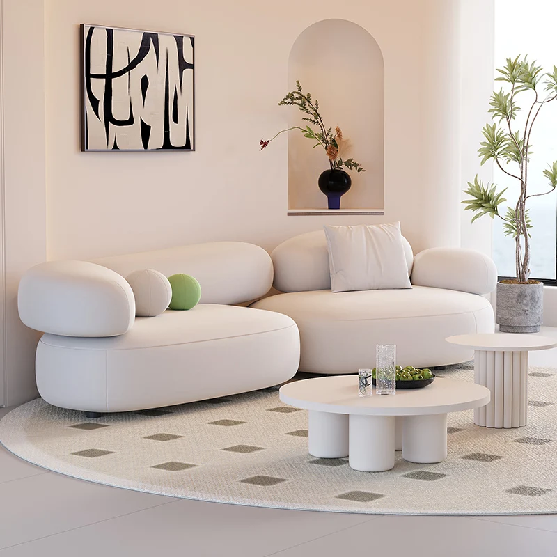 

Velvet White Living Room Sofas Lazy Love Seat Designer Lounge Living Room Sofas Armchair Sectional Muebles Postmodern Furniture