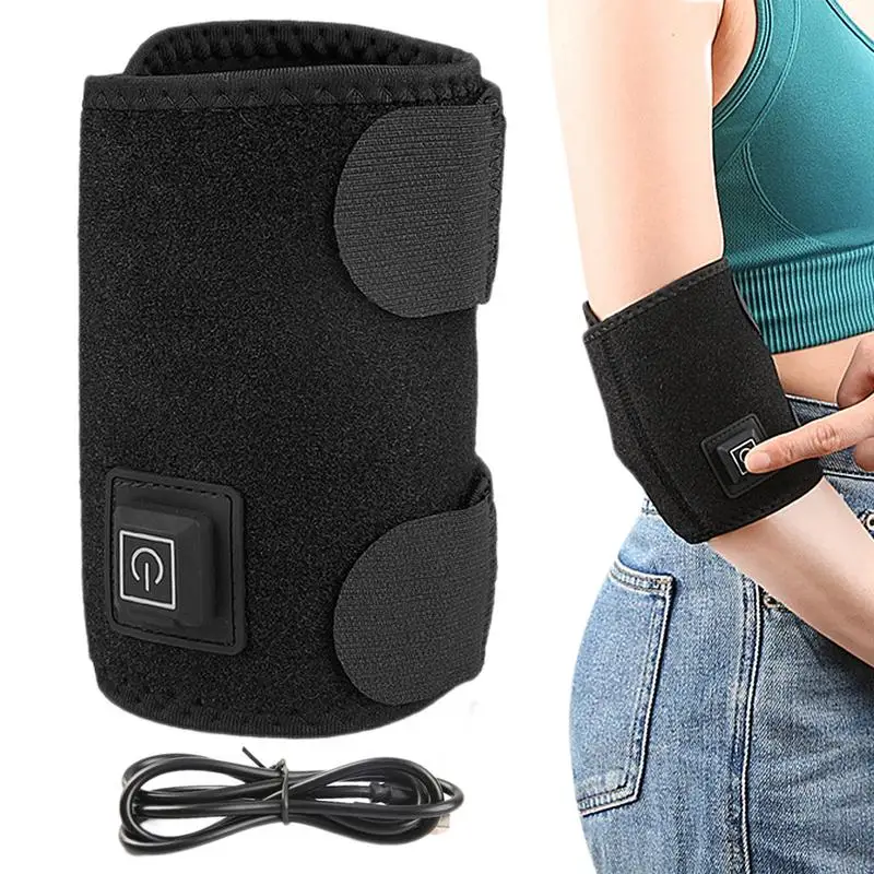 Electric Heating Pad For Elbow Heated Elbow Brace Adjustable 3 Temperature Settings Electric Elbow Heat Wrap Tennis Elbow Pad