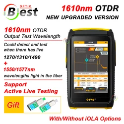 Upgraded OFW Mini OTDR Active Live Fiber Tester 1610nm 20dB Optical Reflector Reflectometer Touch Screen OPM VFL Event Map