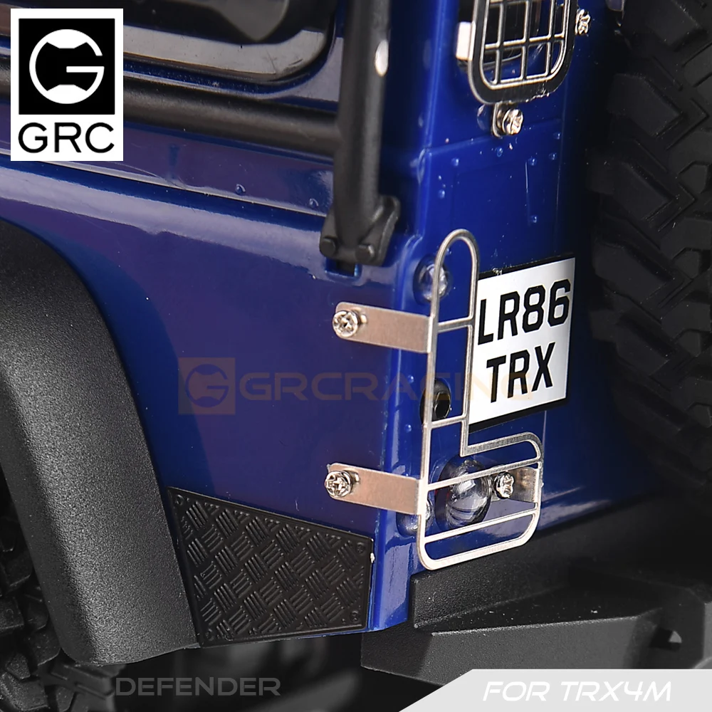 GRC TRX4M Stainless Steel Taillight Cover Network for Trx4m Defender Upgrade Option Parts #G178ZS/B