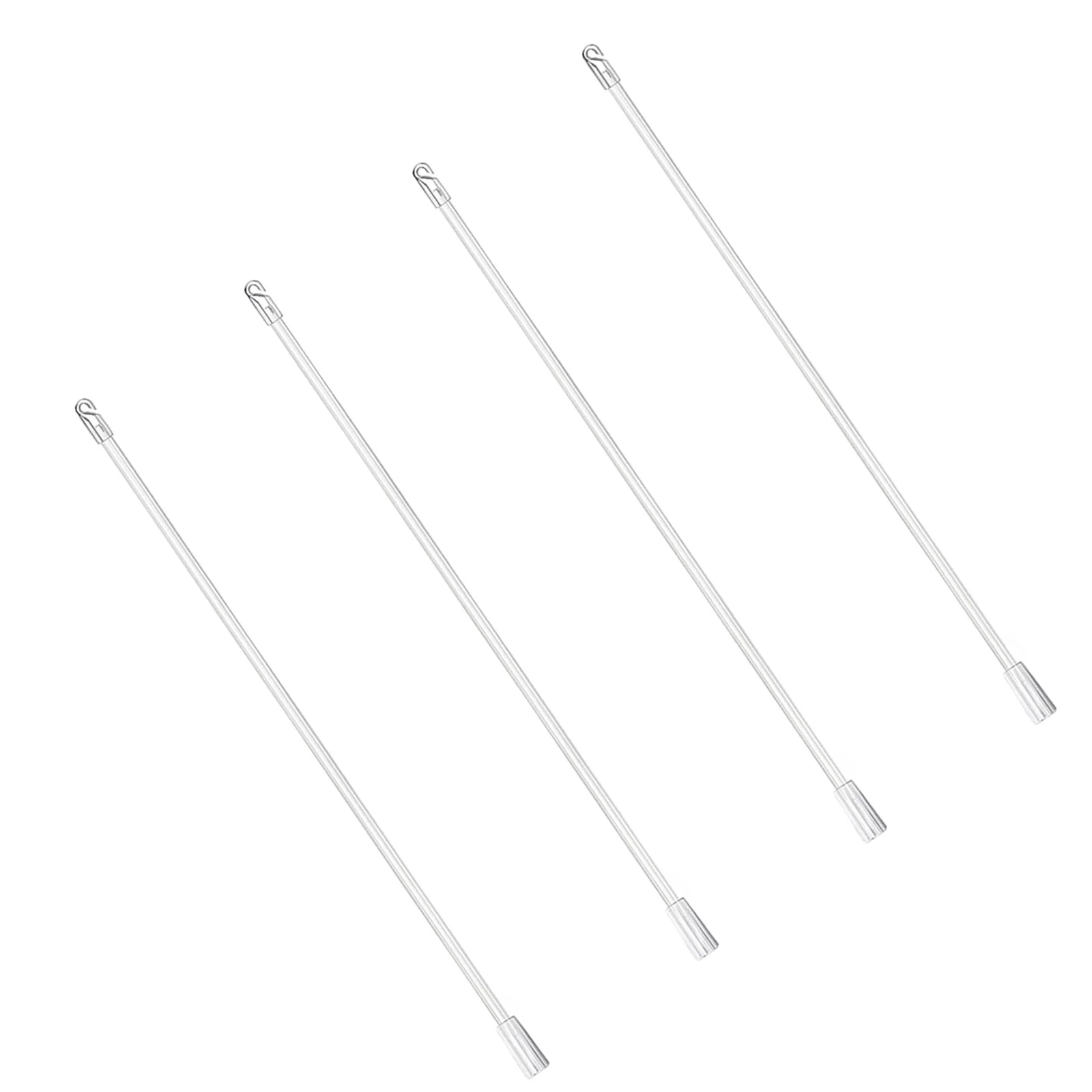 4 قطعة إكسسوارات الستائر عصا عمودية عمودية استبدال الستائر الطويلة قضيب سحب للمنزل مكتب فندق أداة بلاستيكية قوية