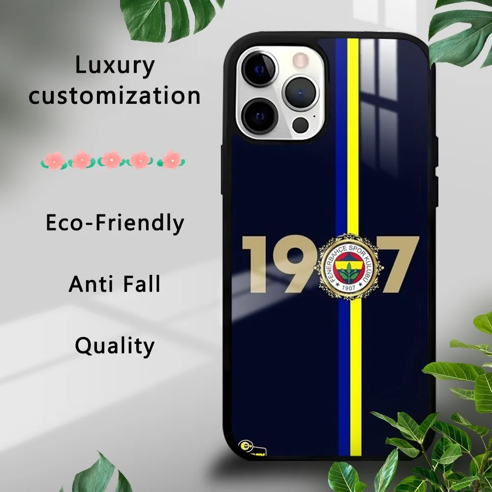 T-Turkey Fenerbahce-E Phone Case For iPhone16 15 14 13 12 11 Pro Max Plus Mini Luxury Mirror Hard Funda