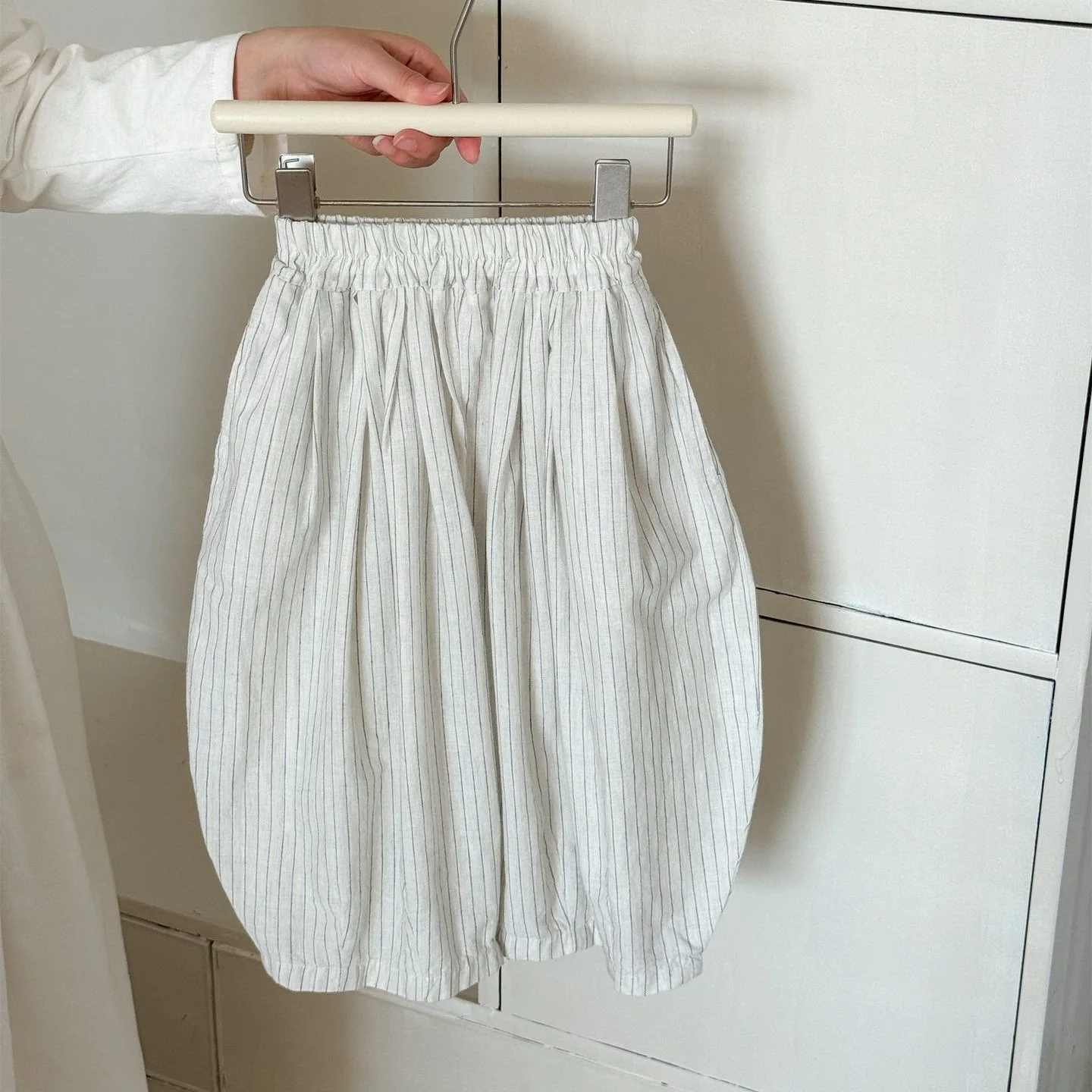

Spring and Autumn Girls' Clothing Casual Pants Baby Stylish Children's Korean Striped Wide Leg Summer Pants