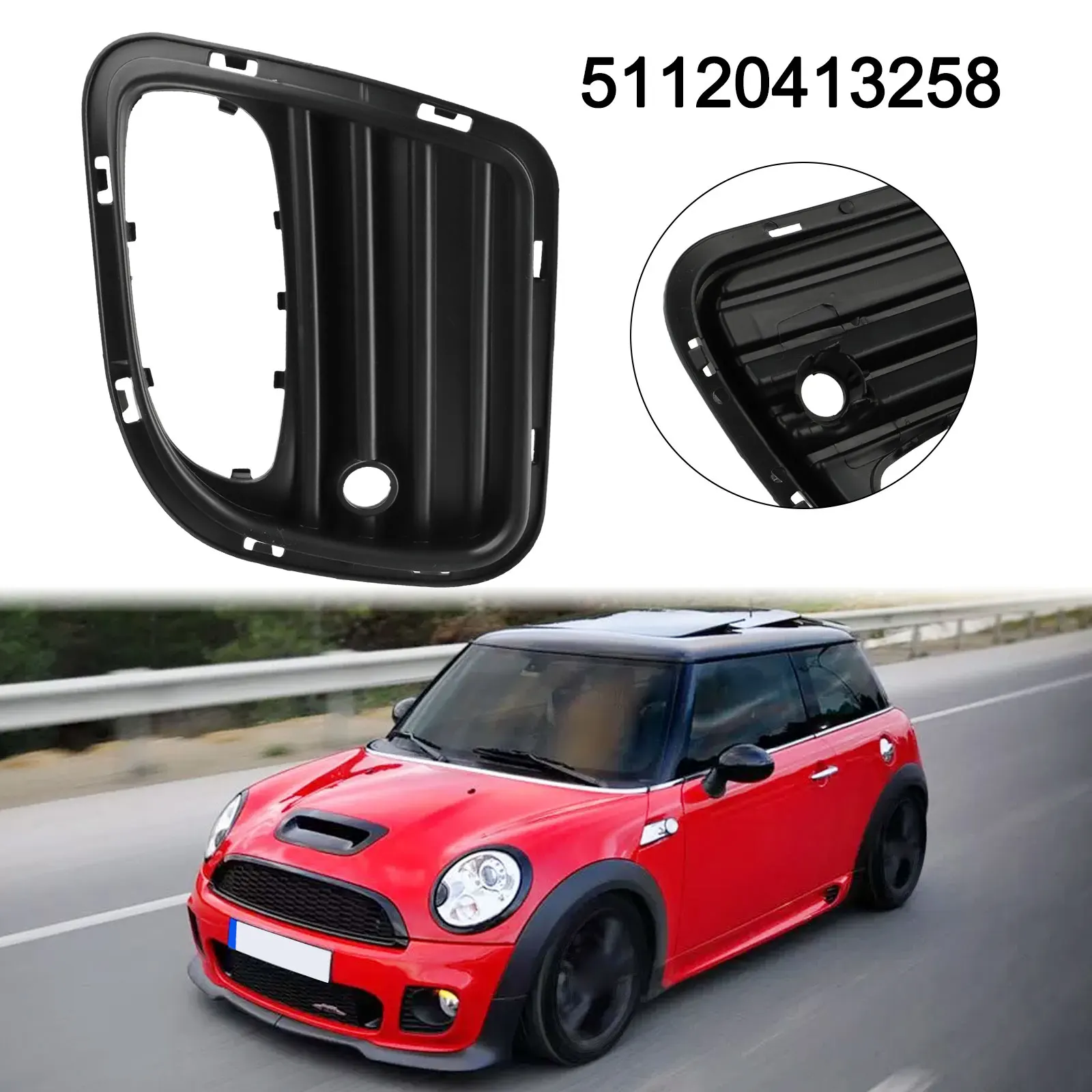 

1PCS Rear Bumper License Light Cover Housing For MINI R56/R57/R58 2006-2010 FOR ROADSTER R59 2012-2017 51120413257