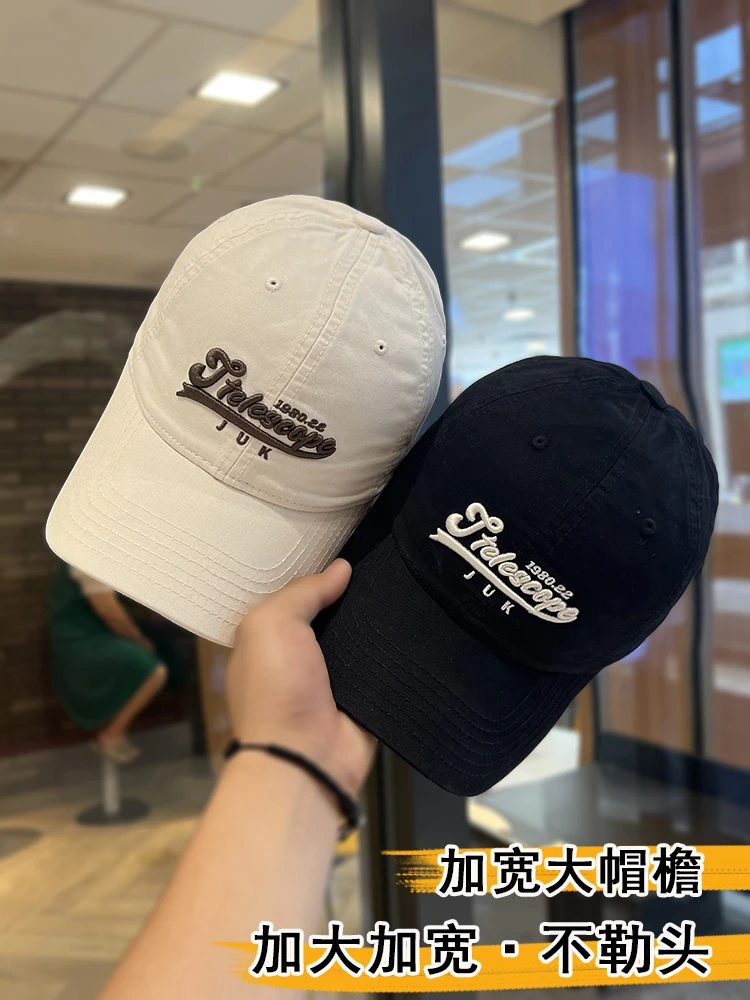 

Embroidered Letter Baseball Cap Women's Spring and Autumn Street All-Match Face-Looking Small Fashion Peaked Cap