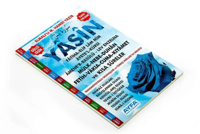 Economic Yasin Book Wholesale Size - 80 Pages - Blue Color - Ayfa Publishing House-Mawlid Gift